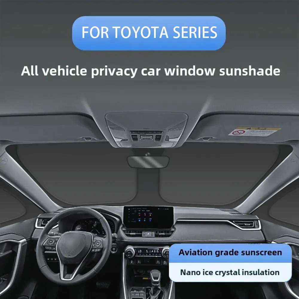 

Car Foldable Front Windshield Glass Roof Sunroof Skylight Sunshade Window Shade Sunroof Upgrade Mesh Net For TOYOTA Series