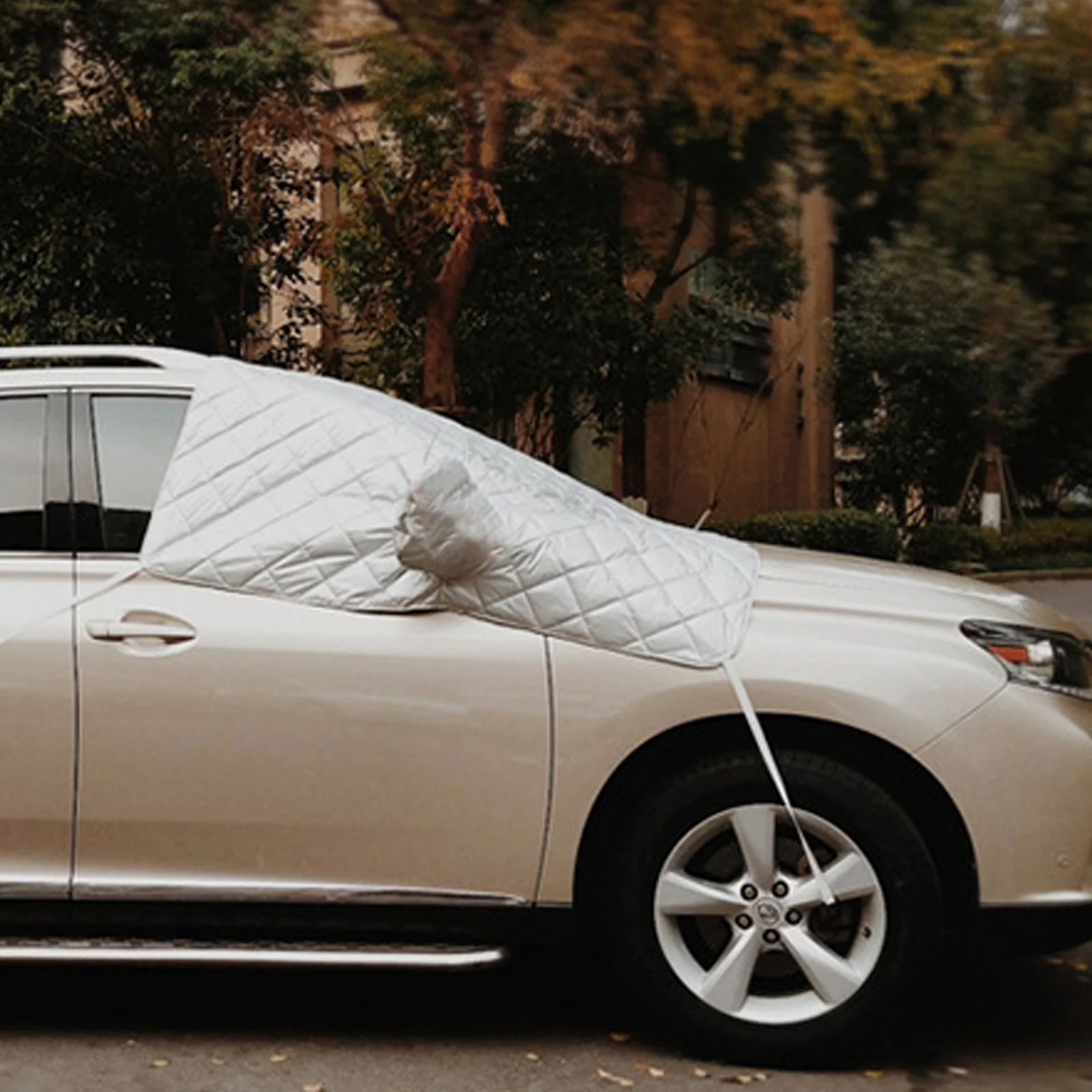 

Windshield Snow Cover Upgraded Thickened Fabric Extended Size Protects Wipers Car Winter Front Window Protective Cover Auto