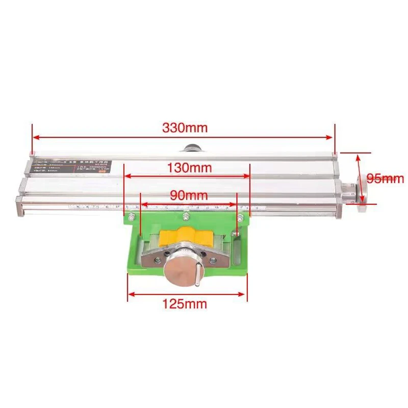 Imagem -03 - Multi-function Milling Machine Banco Broca Vise Fixture Table x e y Axis Ajuste Coordenado Tabela Faça Você Mesmo Home Micro Precision