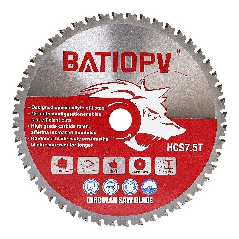 

BATIOPV-190mm iron cutting blade, iron cutting tools, angle grinder saw blade, for cutting metal-48T