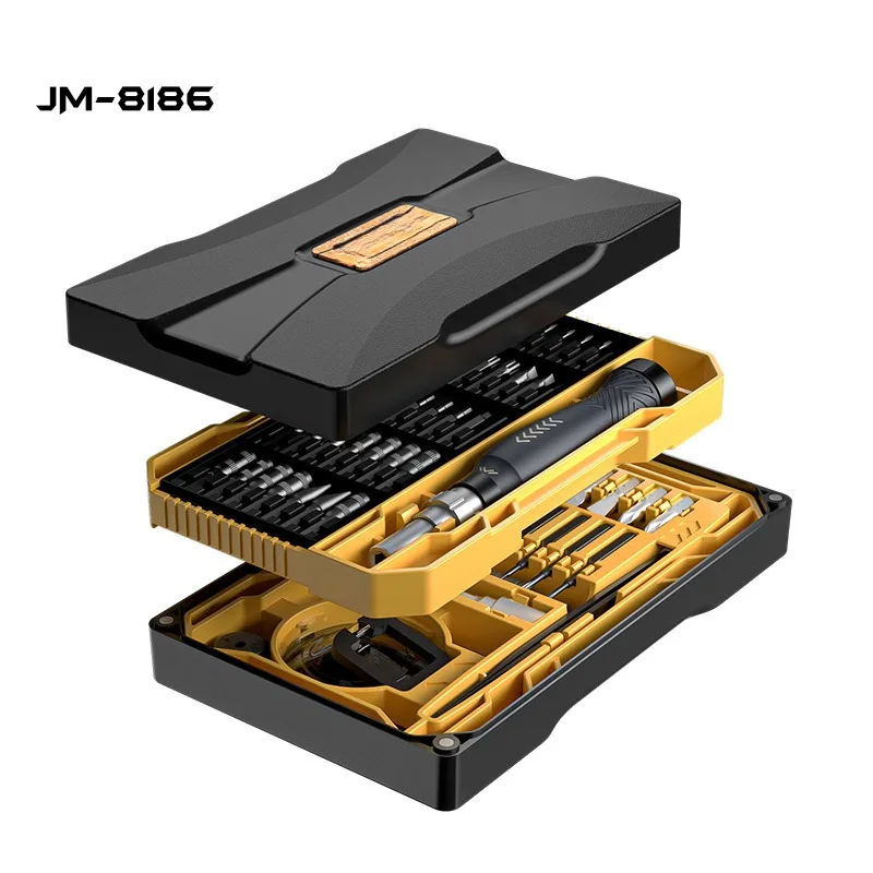 BIESUO 83-piece Screwdriver Set JM-8186 Mobile Game Machine Repair Tool Set Alloy Steel Screw Batch