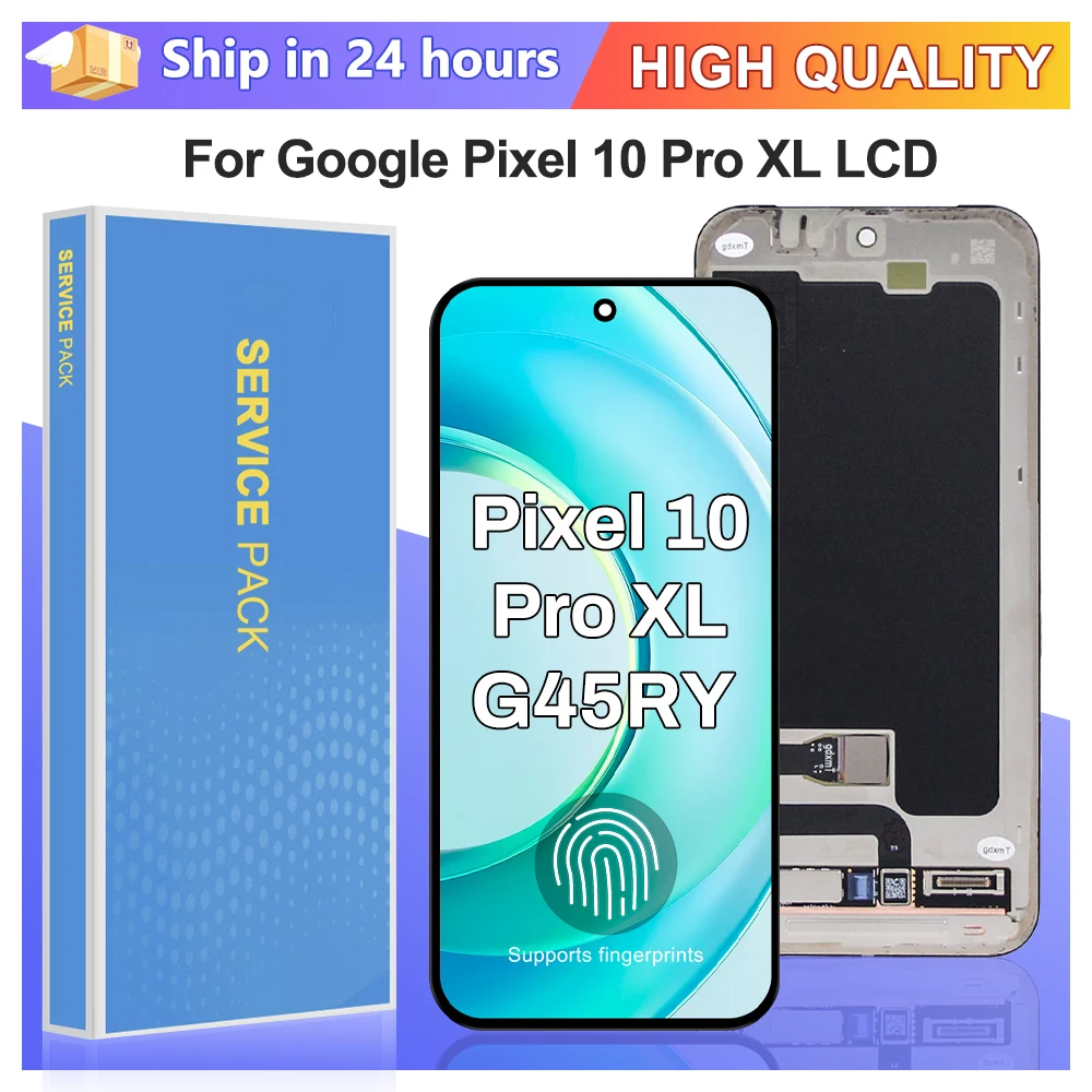 6.8'' Display For Google Pixel 10 Pro XL LCD  Screen Touch Panel Digitizer Replacement Parts Pixel 10 Pro XL WithFingerprint