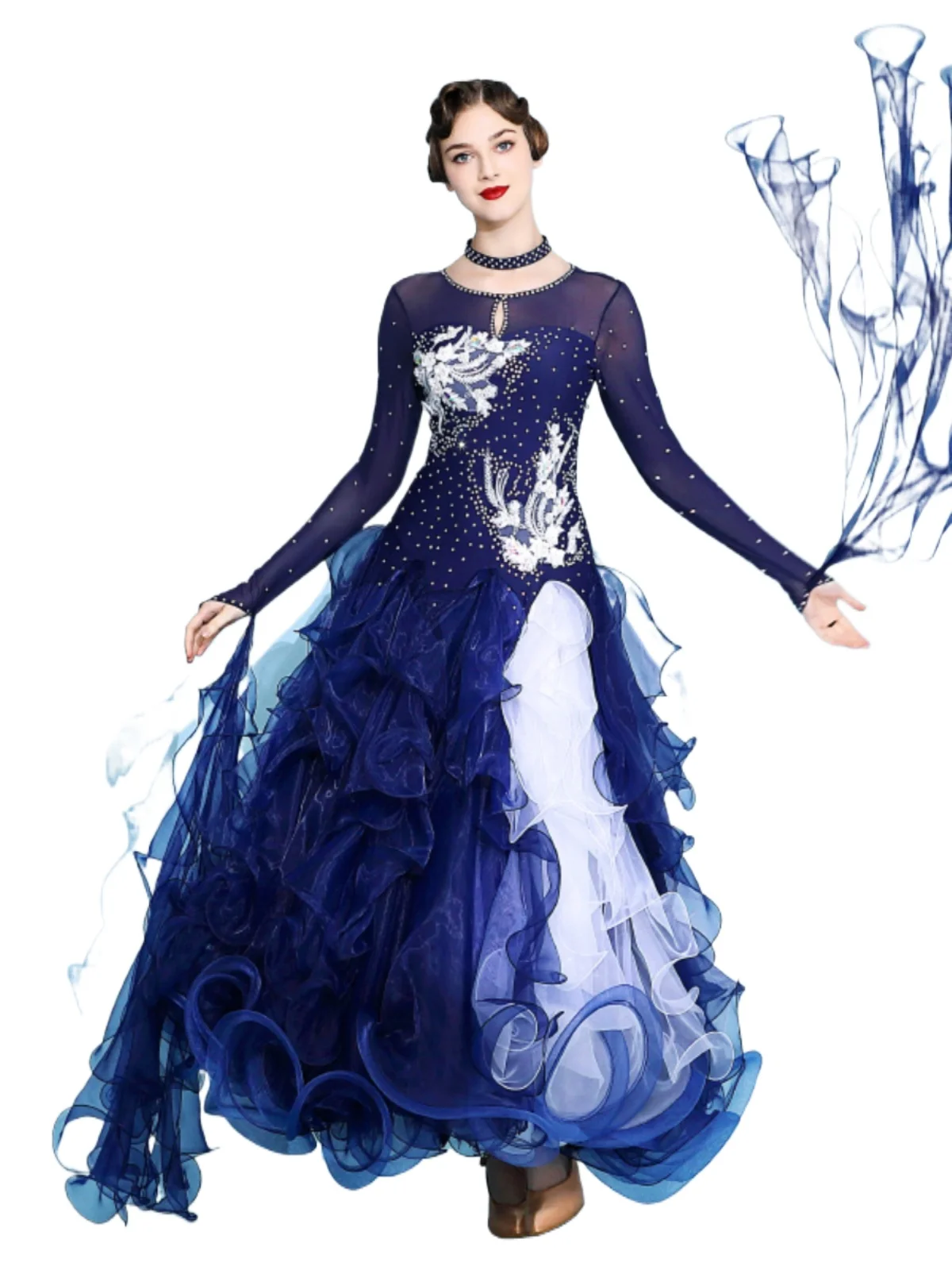 

2025 Modern Dance Dress Costume Ballroom Dance Costume Performance Competition Waltz Dress