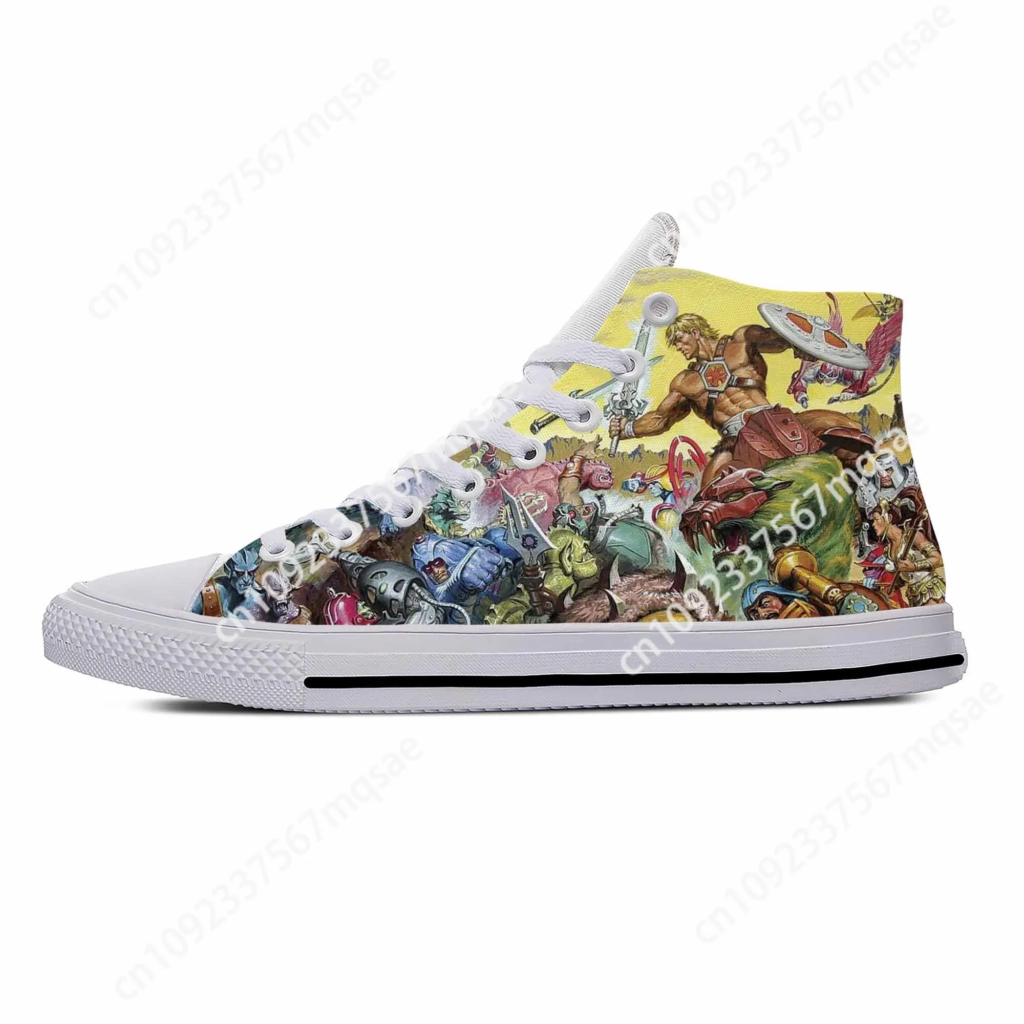 

Hot Masters of The Universe Cartoon Skeletor He-Man Casual Shoes Lightweight Board Shoes Breathable Men Women High Top Sneakers