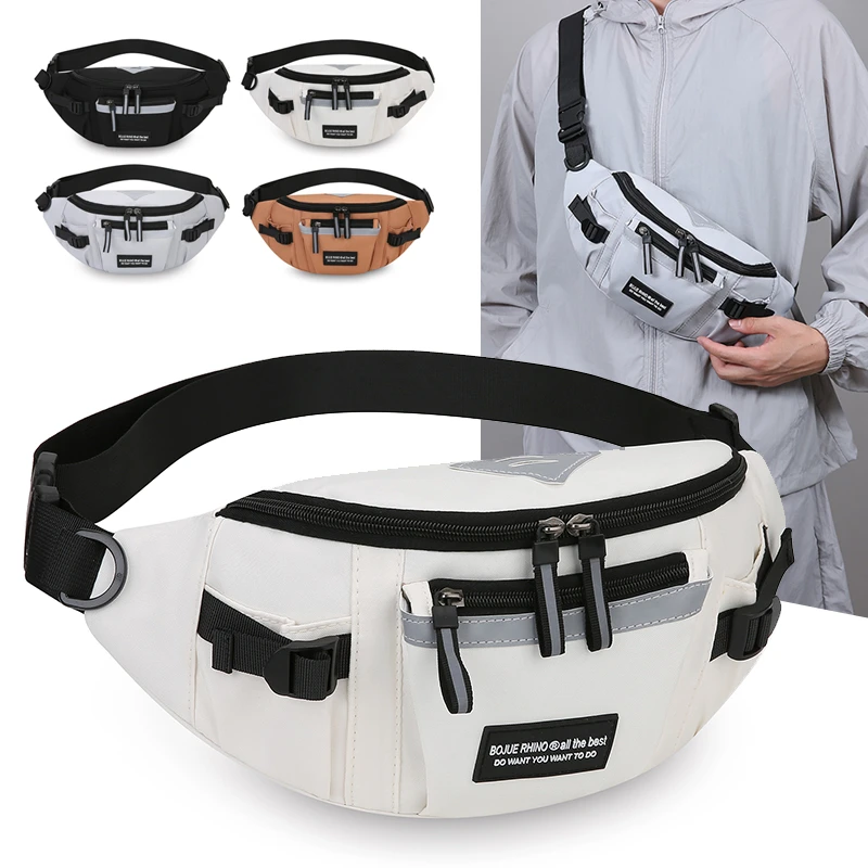 Gym Sports Chest Bag Motorcycle Hiking Camping Climbing Commuting Waist Pack Portable Men Fitness Outdoor Travel Shoulder Bags