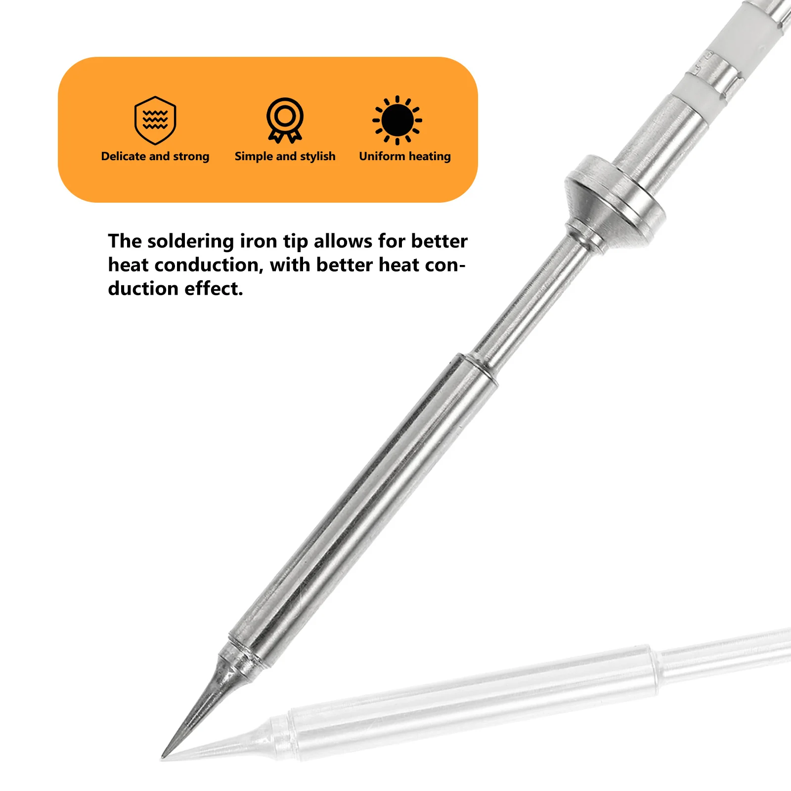 

Soldering Iron Tip Replacement LCD Ceramic Heating Core Stainless Steel Durable Tip for Soldering Station Accessory