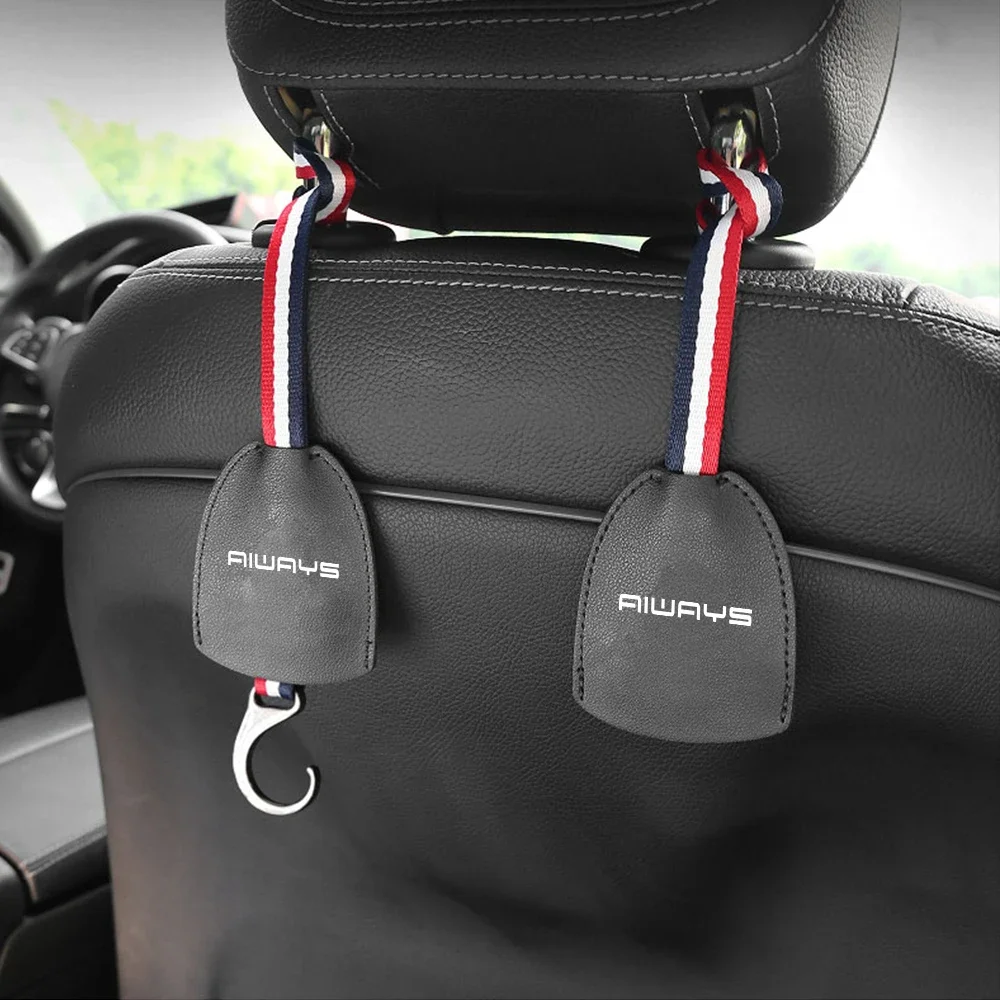 For Aiways U5 PRO SE Bj U6 U7 Ion RG Nathalie 2020 2021 2022 Car Rear Seat Headrest Leather Hanger Hook Car Interior Accessories