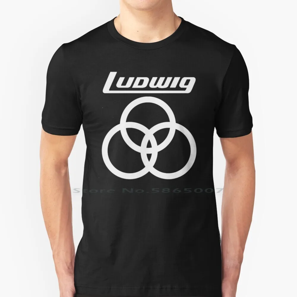 Ludwig T Shirt Cotton 6XL Ludwig Drums Bonzo John Bonham Drums Zildjian Paiste Sabian Istanbul Slingerland Drums Musician