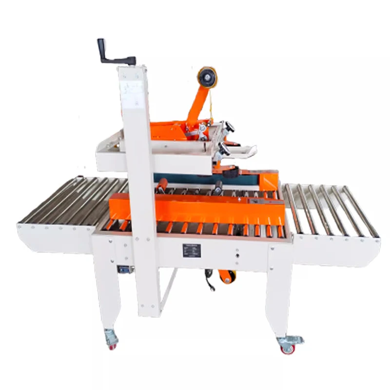 Fully Automatic Packer Carton Tape Sealing Machine Heavy Duty Express Packing and Sealing Machine with Conveyor Belt Customized
