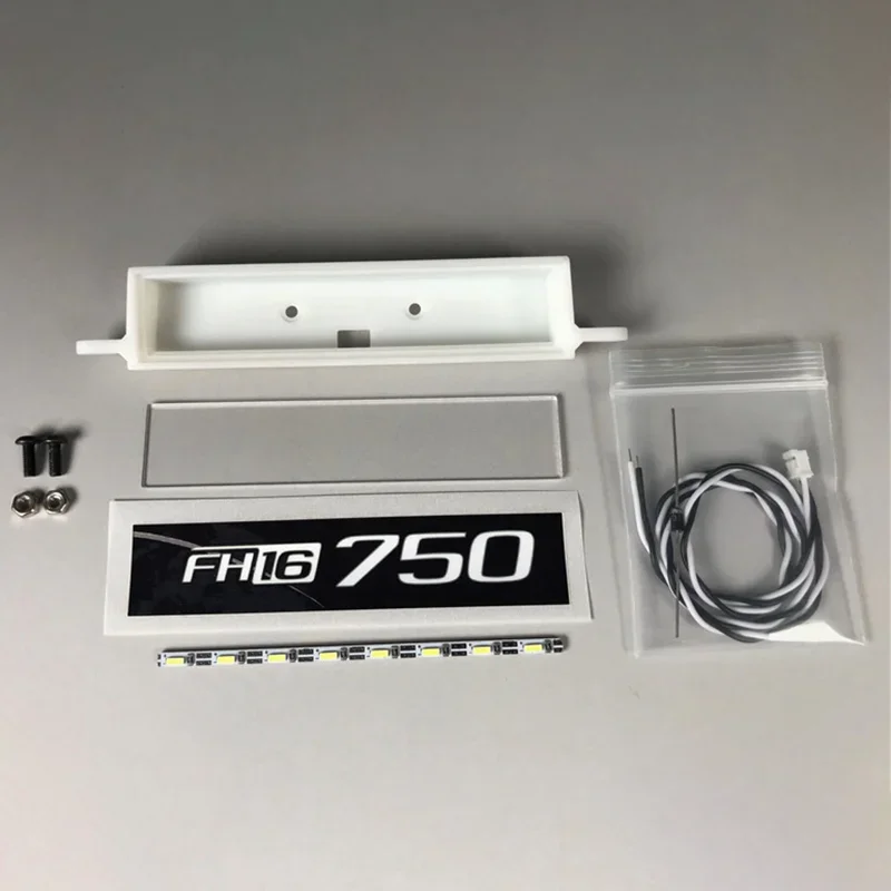 1:14th Scale RC Truck LED Light Boxes Visor Lamp for SCANIA Tamiya 770S R620 for VOLVO ACTROS AROCS Model Car DIY Parts view 4