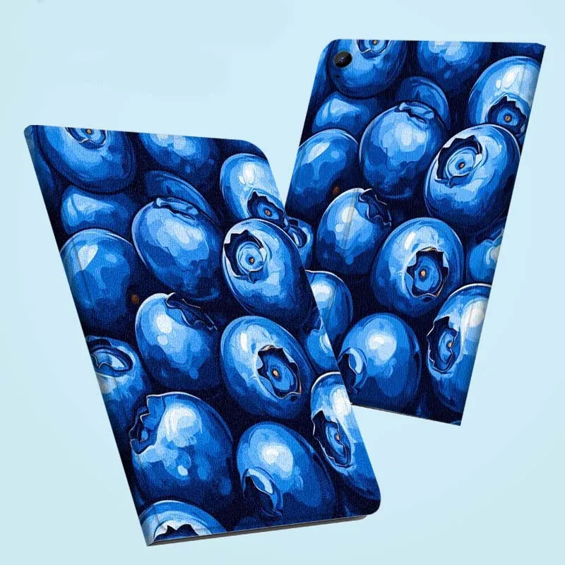 

Art Blueberries Creative For Samsung Galaxy Tab S11 A11 A9 A8 S6 A 10.1 A7 10.4 Plus 2025 2023 2022 Tablet Case