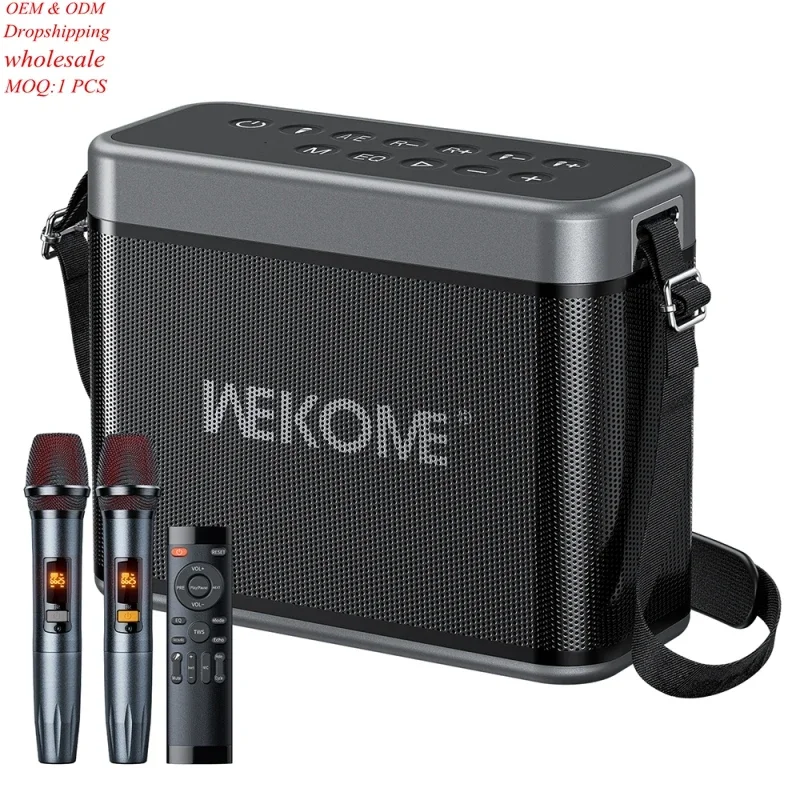 24000mAh Battery D41 200W Outdoor Portable Strap Wireless Speaker Karaoke Set Desktop Speaker For Party