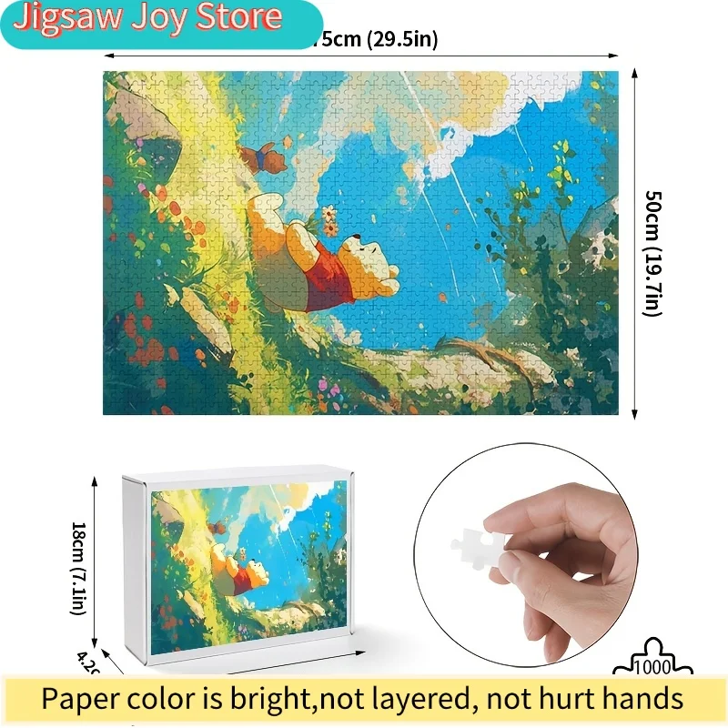 

Набор из 1000 деталей: Пазл и постер «Винни-Пух» от Disney — сложная настольная игра для взрослых и всей семьи, 1000 деталей