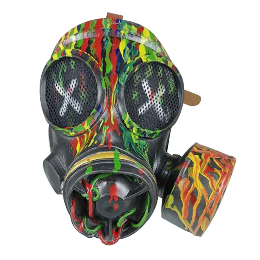 

New Halloween Mask Retro Punk Style Mask Camo Outdoor Decoration Prop Escape Room Movie Prop Latex