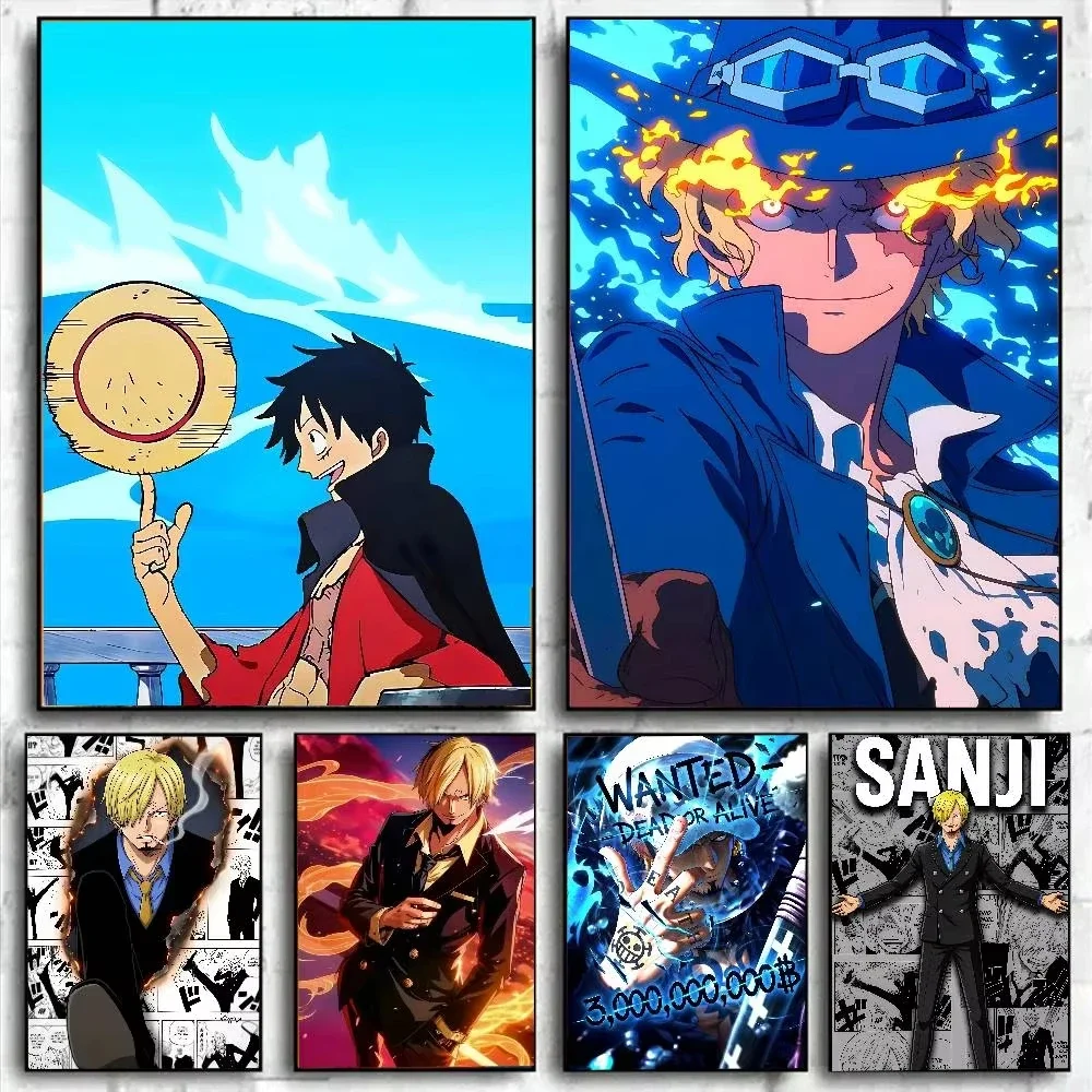 One Piece Sanji Anime 5D Full Round Drill Diamond Painting Cook Mosaic Embroidery Art Home Wall Decor DIY Craft