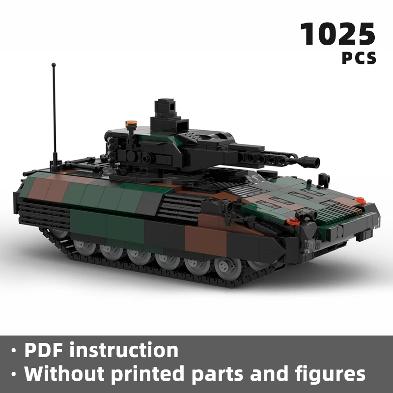 realistic IFV-S1 standard infantry fighting vehicle bricks German army tank armored modern IFV blocks building military war moc