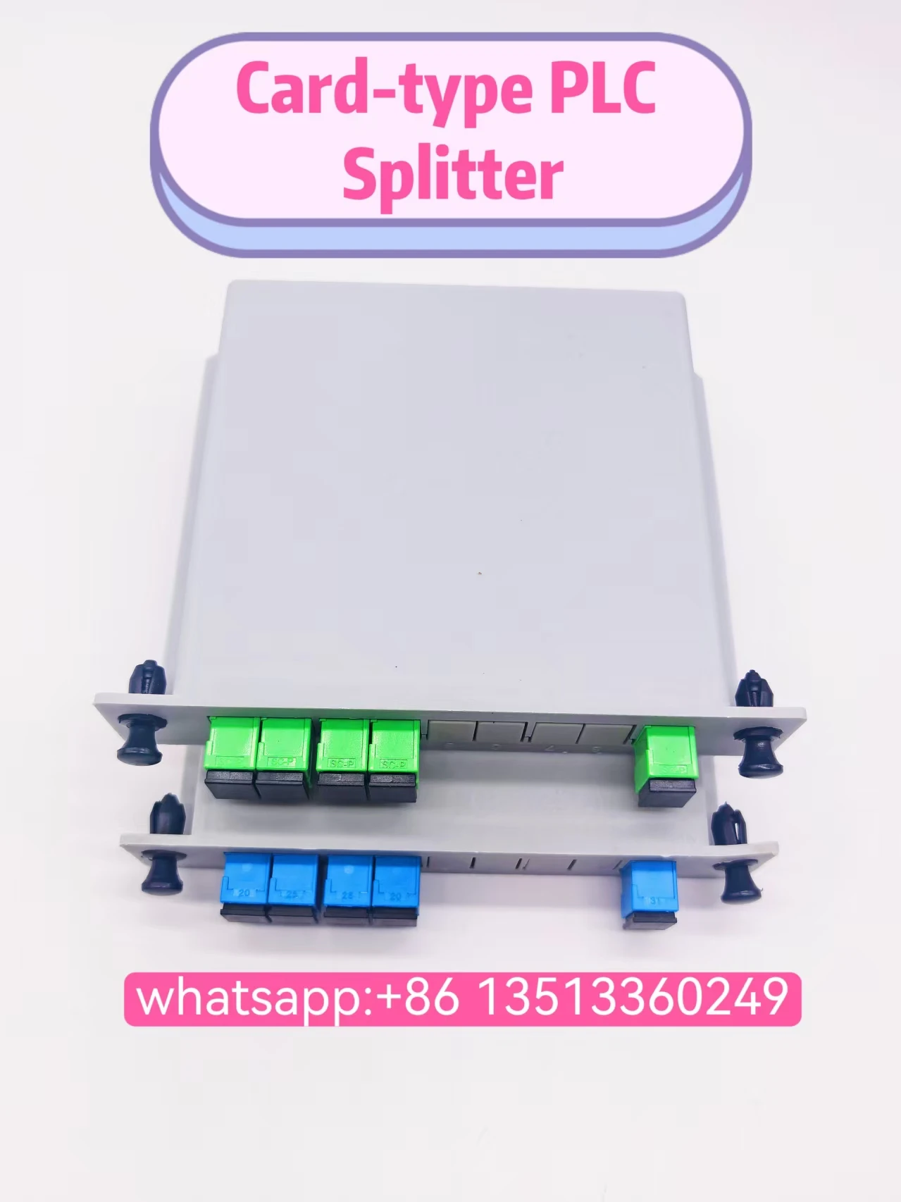 

Разветвитель карты 1*4 PLC оптоволоконный разветвитель SC/APC SC/UPC для оптической сети FTTH оптические аксессуары одномодовый Высокое качество