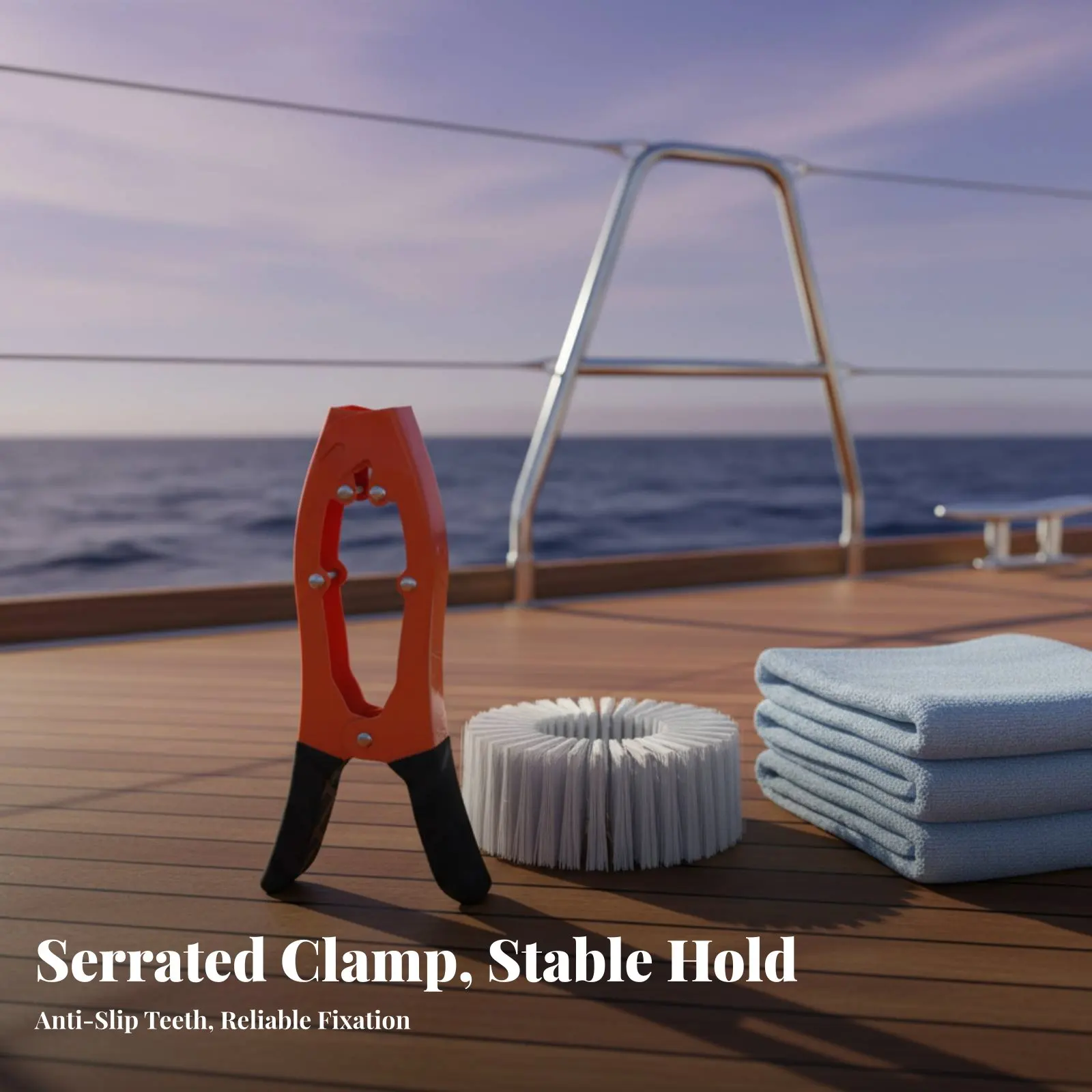 

Kayak Anchor Clamp Sturdy Duty Kayak Grip Anchor Small Boat Docking Gripper Rust-Resistant Brush Gripper Quick Adjustment