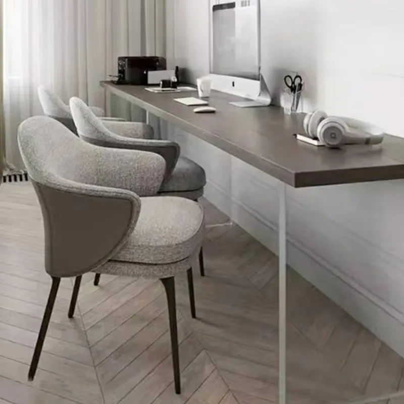 

Nordic Modern Dining Chairs Minimalist Metal Designer Occasional Office Chair Vanity Bedroom Sillas De Comedor Furniture Home