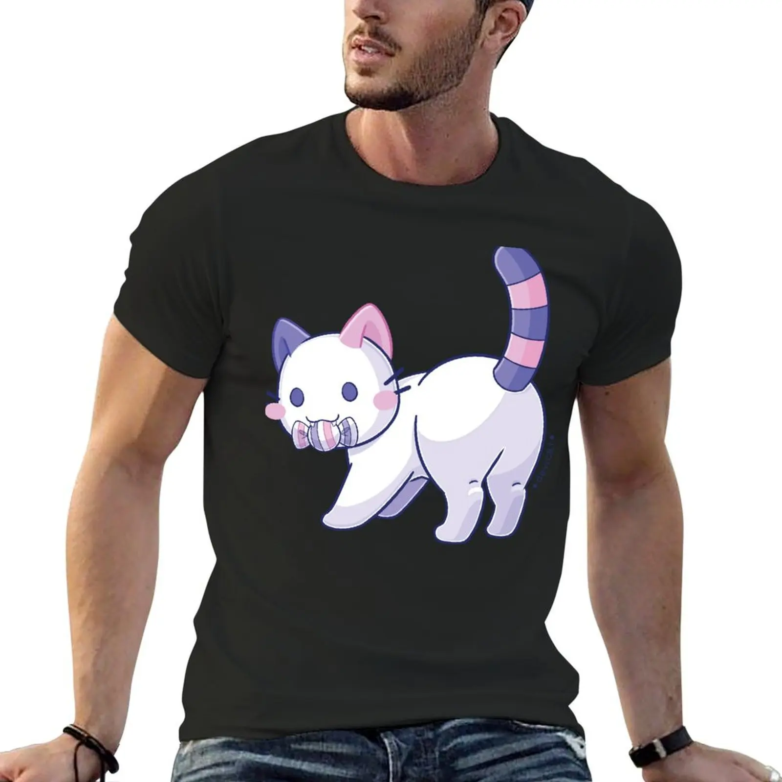 

CandiCat Candy Drop  2024 T-Shirt kawaii clothes plus sizes summer clothes mens champion t shirts