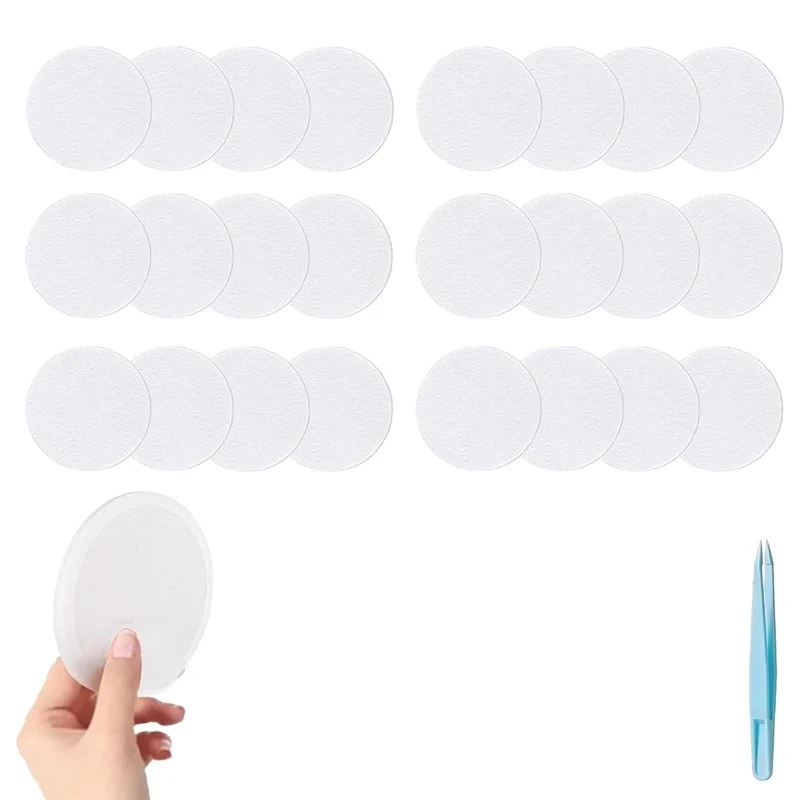 Perfect For Mushroom For Mushroom Growing Supplies-For Filtration 24Pcs 3" 3Mm Monotub Adhesive Filter Disks