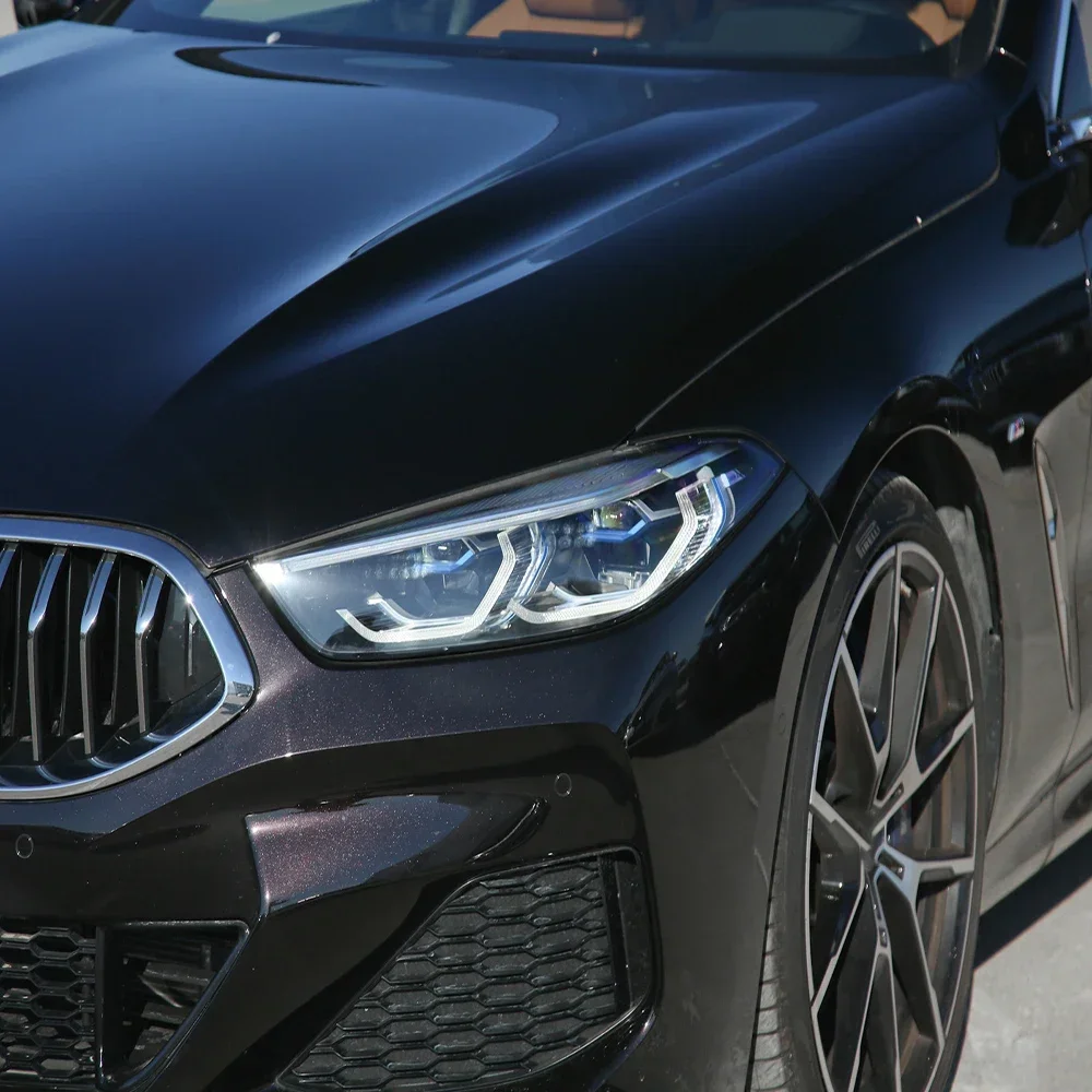 الجبهة كشافات غطاء المصباح قذيفة عاكس الضوء شبكي استبدال العدسة الأصلية لسيارات BMW 8 Series G15 2019 2020 2021 2022