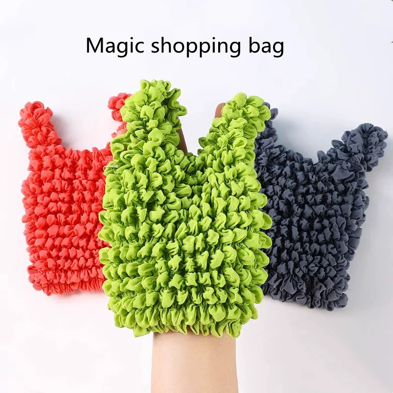 Bolsa de compras elástica de gran capacidad multifunción, retráctil y mágica, para celebridades de internet