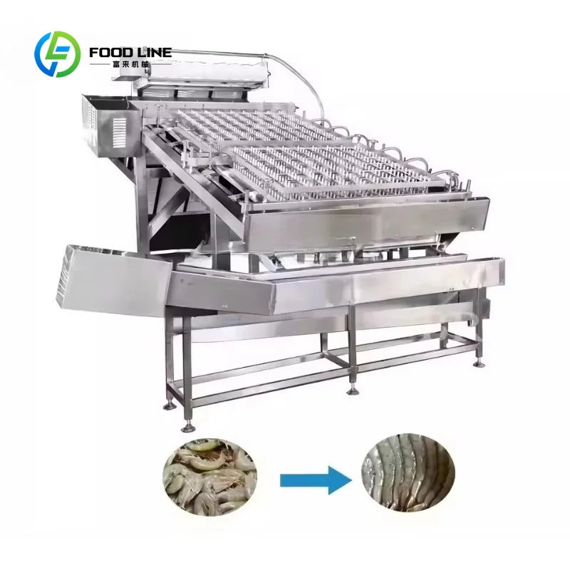 Customized Automatic Shrimp Peeling Machine Shell Removing Prawn Peeler Industrial Shrimp Peeling Machines