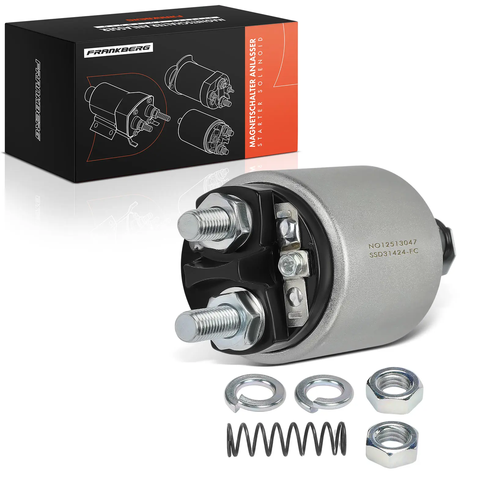 Frankberg 1x Magnetische schakelaar Starter voor Mercedes-Benz W115 W123 S123 T1 B601 B602 Peugeot 504 ZM538 0331402004 0001362030
