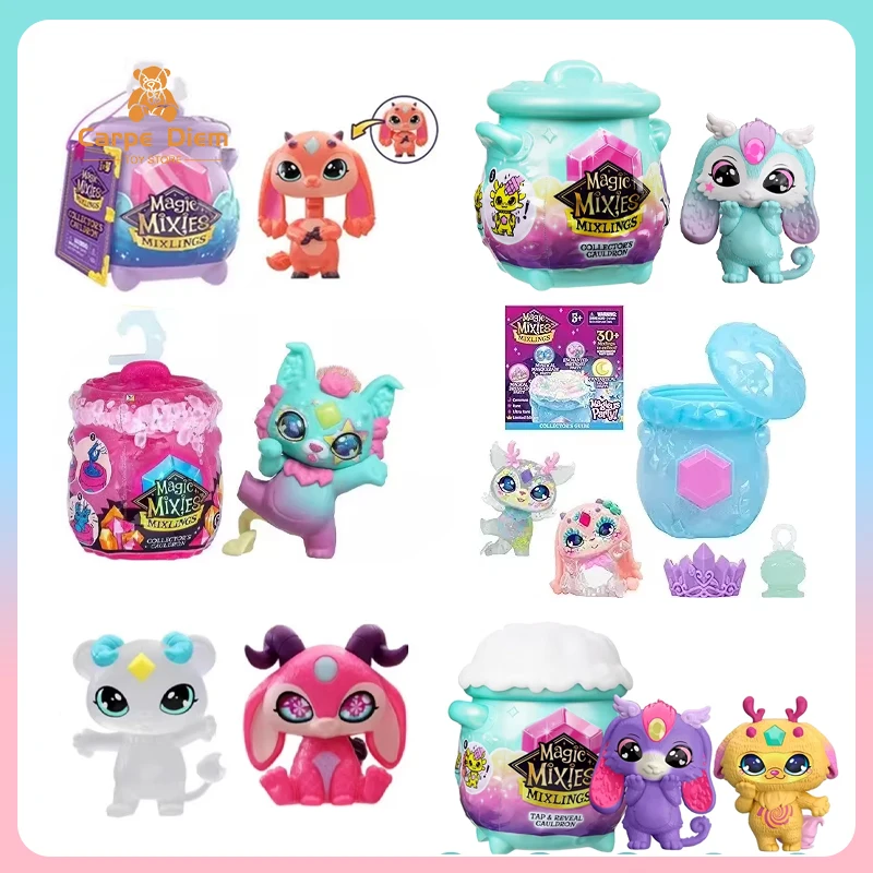 Оригинальные Magic Mixies Mixlings, коллекционная серия Cauldron, слепая коробка, том 1-4, полный набор, мини-волшебный питомец, фея Muse, детские игрушки, подарки Оригинальные Magic Mixies Mixlings, коллекционная серия Cauldron, слепая коробка, том 1-4, полный набор, мини-волшебный питомец, фея Muse, детские игрушки, подарки