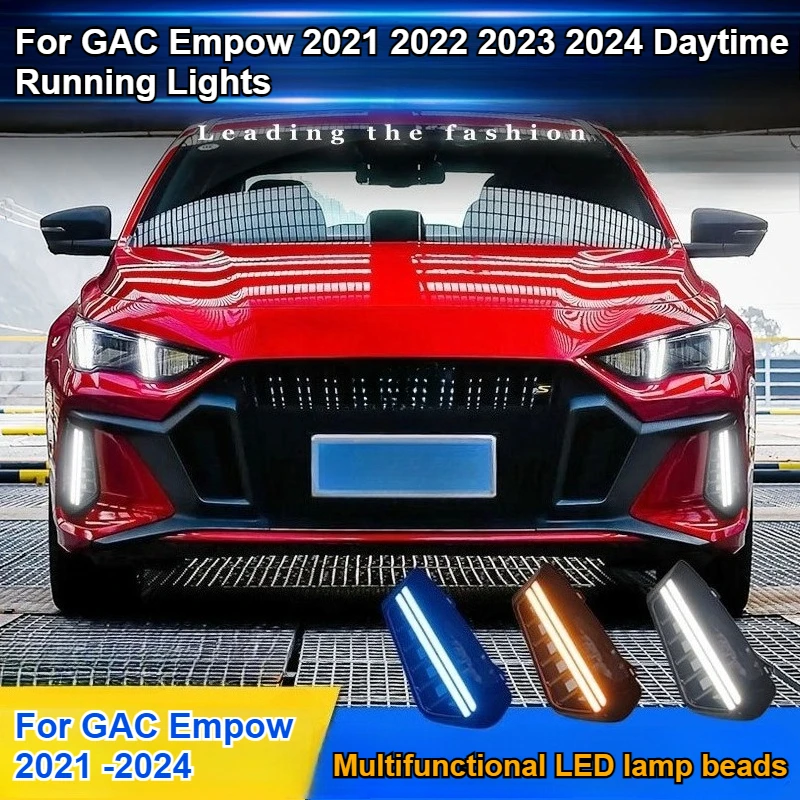 For GAC Empow 2021 2022 2023 2024 LED Daytime Running Lights Modification Flowing Daytime Running Lights Decorative Lights