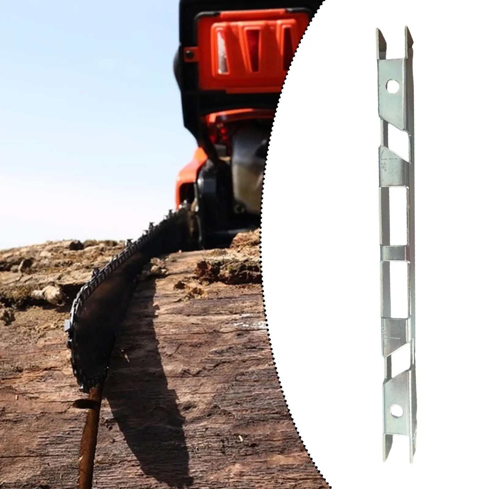 Precision Chainsaw Depth Gauge Aluminum File Guide Raker Remover Groove Cleaner for Wood Cutting Tasks