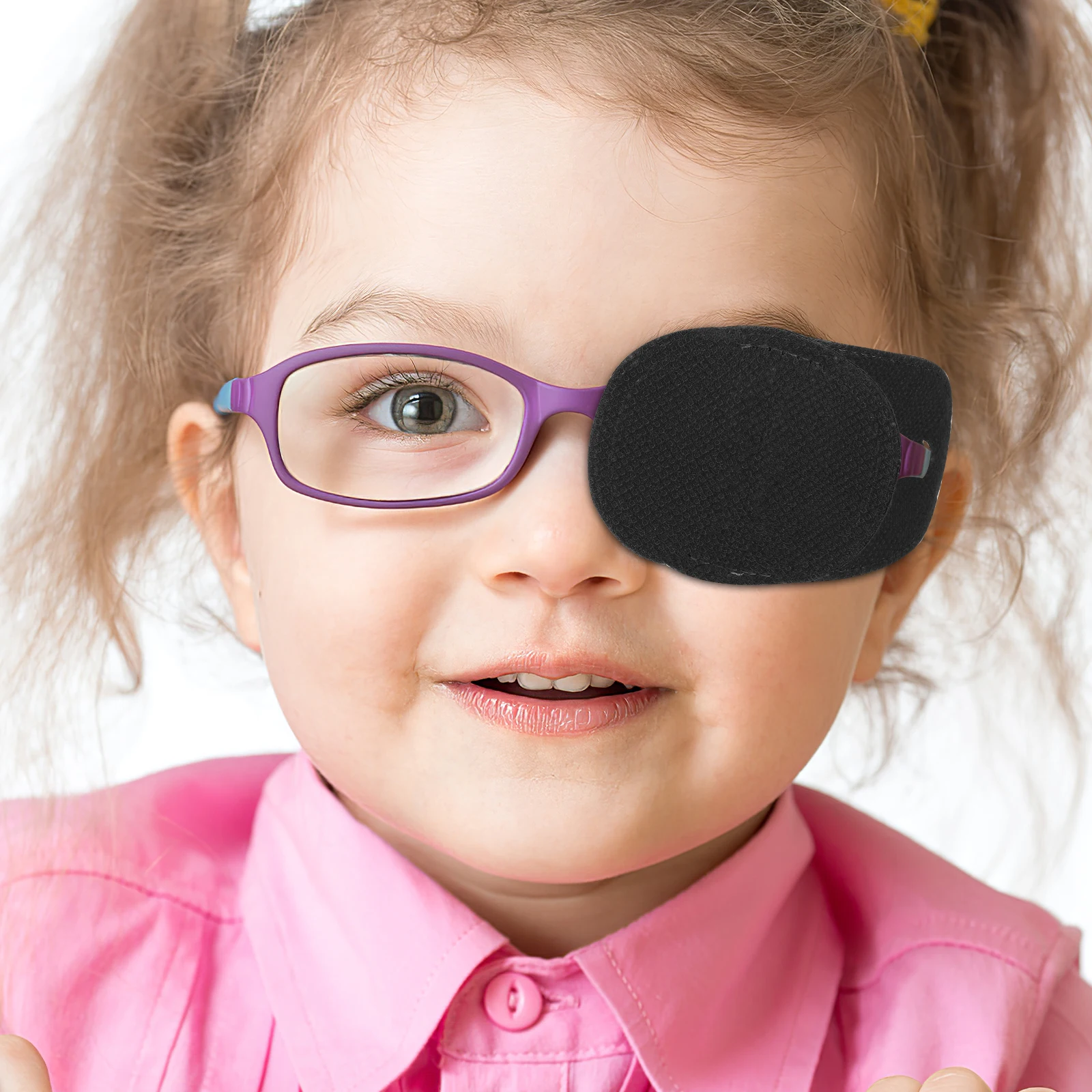 

12 Pcs Blindfold Glasses Pediatric Eye Patches Sleeping Amblyopia Eyeglasses Kids Lazy Adjustable for Strabismus Bulk Child