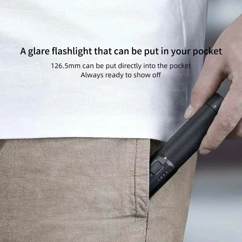 Xiaomi Nextool Powerful Tactical LED Flashlight Portable Emergency Mobile Power Outdoor Flashlight for Adventure Camping Etc