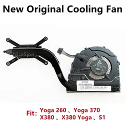 New Original For Laptop Lenovo ThinkPad Yoga 260 Yoga 370 X380 yoga S1 Cooling Fan CPU Heatsink Radiator 01HW757 00HN995 02DA165