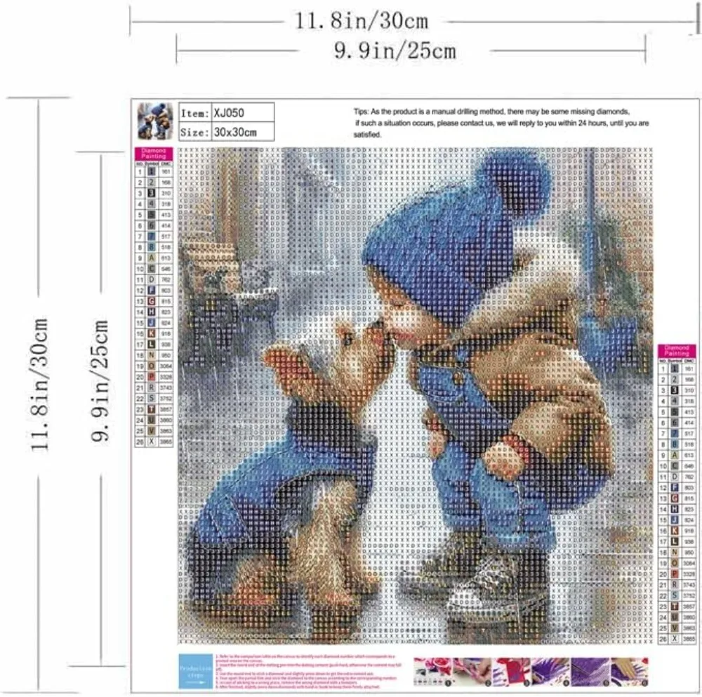 5D Diamond Painting Kits for Adults - Animal Dog, DIY Full Round Drill Gem Art, Home Wall Decor 11.8x11.8inch - view 6