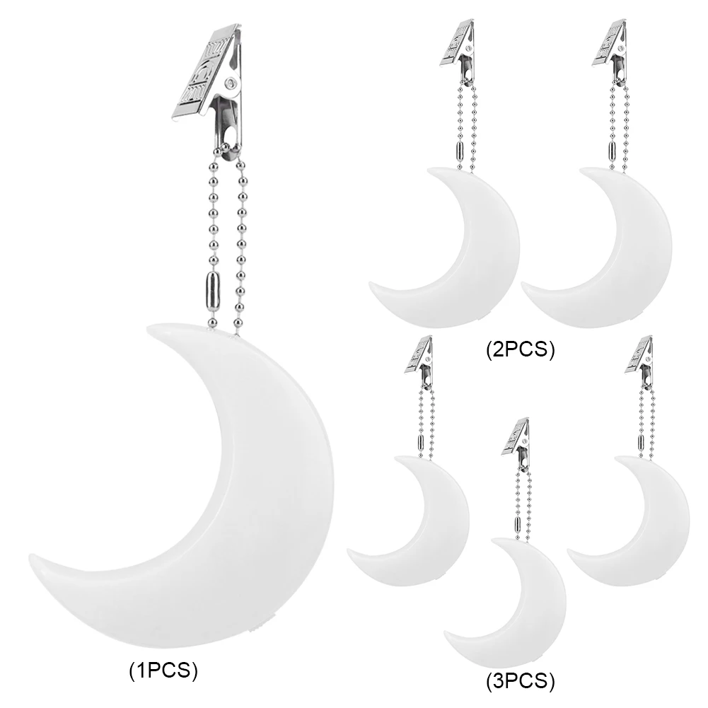 حقيبة إضاءة LED صغيرة على شكل قمر مع حقيبة مستشعر أوتوماتيكية معلقة ضوء ليلي مع مشبك حقيبة يد تعمل باللمس للنساء والفتيات