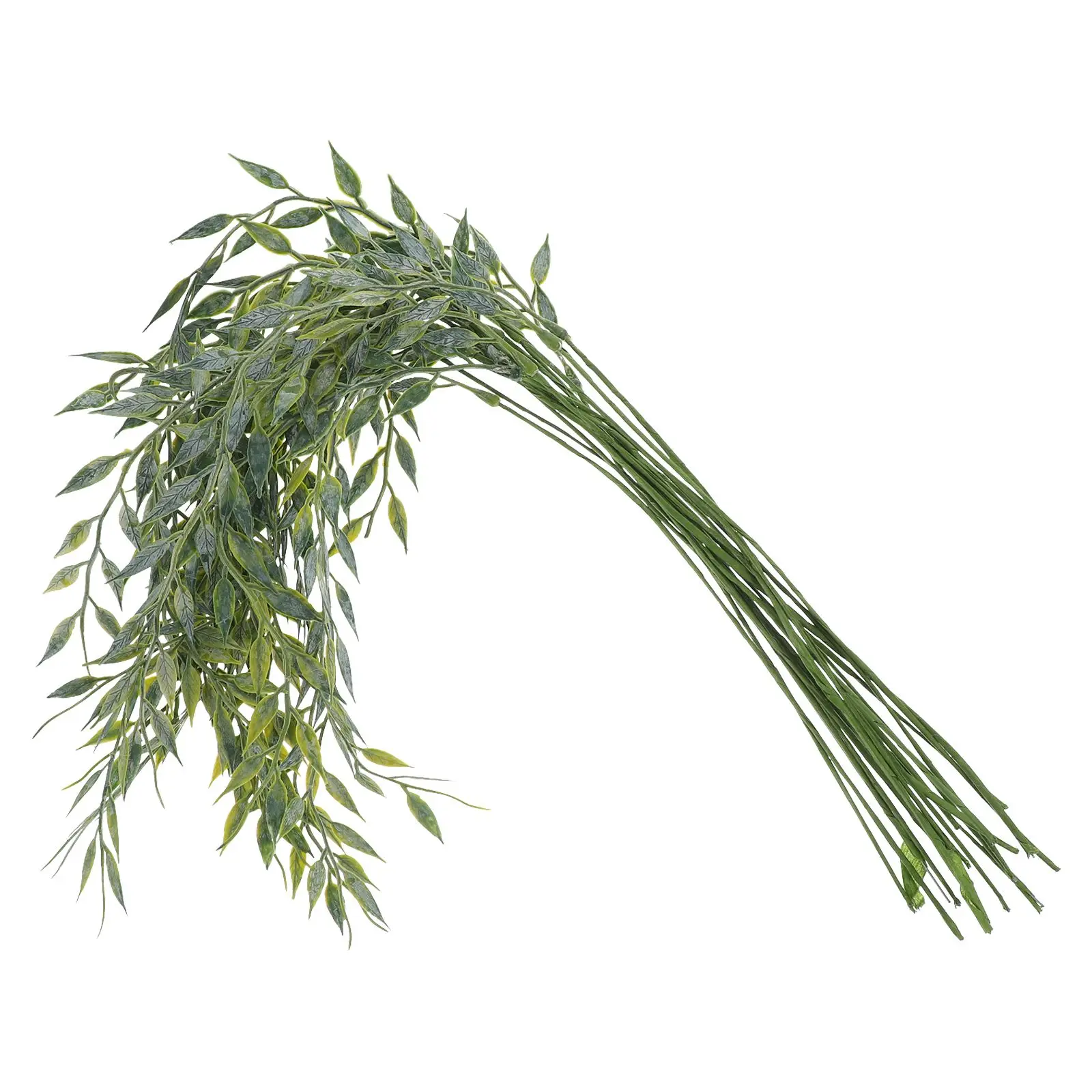 

20 Pcs Plant Imitation Plants Artificial Fake Plastic Realistic Willow Branches Faux Green Stems