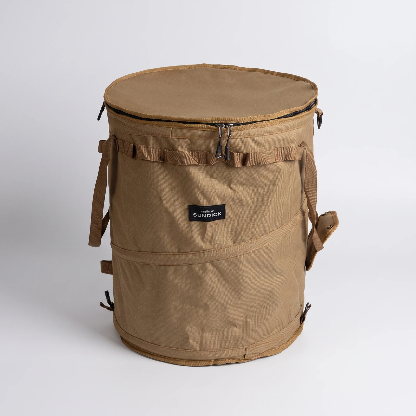 Collapsible Storage Bin Foldable Storage Bin with Zipper Expandable Trash Can Lightweight Space Saving Hamper Structured