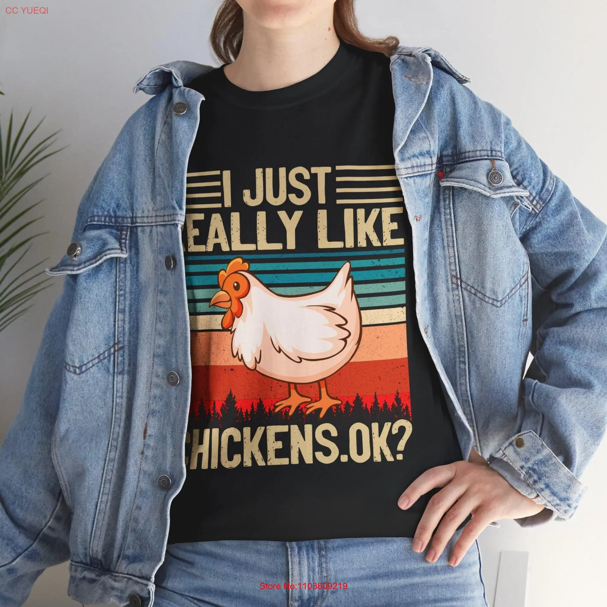 Футболка Funny Chicken Веселая ферма Daddy Mom Farming s Girl с длинными или короткими рукавами