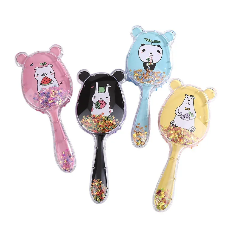 Bear Shaped Head Massager Hair Brush Comb Cute Airbag Comb for Women Anti-Static Large Plate Fluffy Hairdressing Tools Hair Care