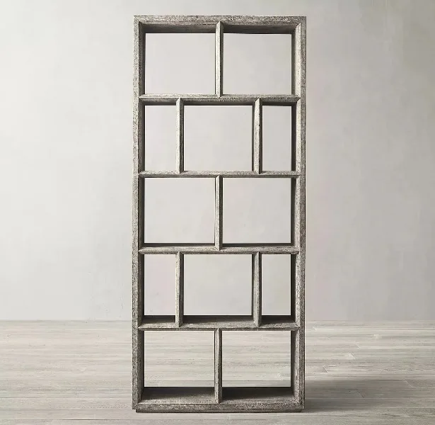 -grade American Solid Wood Storage Bookcase Villa Club Guest House Can Customize Foreign Trade Export Living Room Furniture