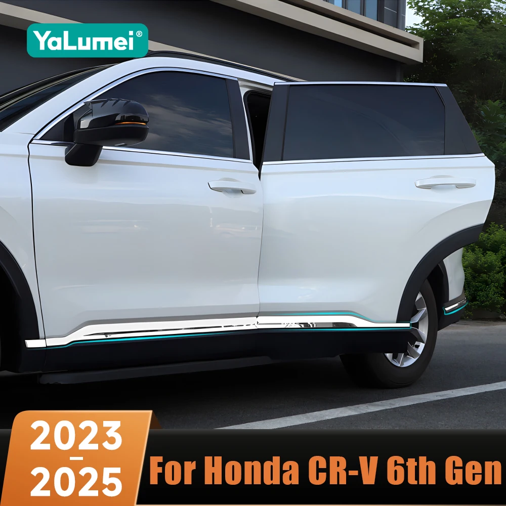 

Молдинг кузова боковой двери автомобиля, защита от царапин, задние угловые защитные полосы, накладка для Honda CR-V CRV 6-го поколения 2023 2024 2025 Hybrid