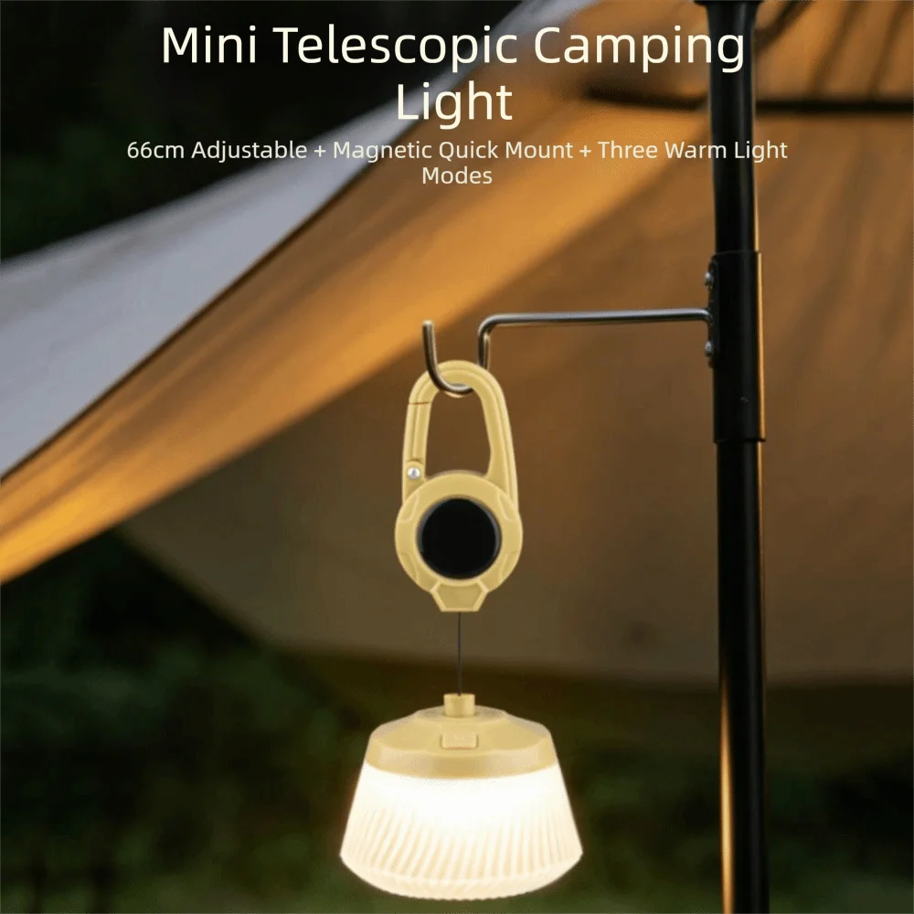 Retro Retro Design Camping Lantern Hanging Hook Portable Rechargeable Lantern Rechargeable LED Camping Light Tent
