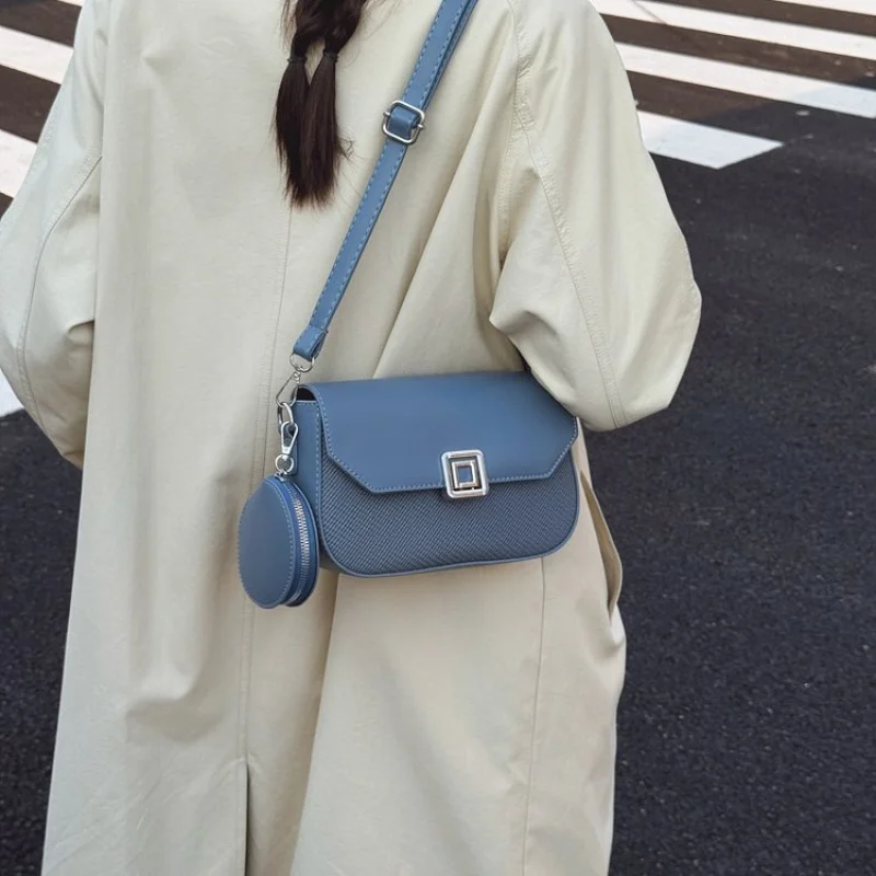 

Small Crossbody Bag For Women PU Leather Fashion Handbag Lightweight Adjustable Strap Daily Use