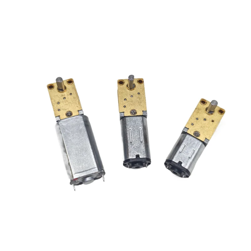 Micro Mini N20/N30/050 All-Metal Worm Gear Motor - DC 12V Slow Speed 4-762rpm High Torque Self-Locking Right Angle Shaft