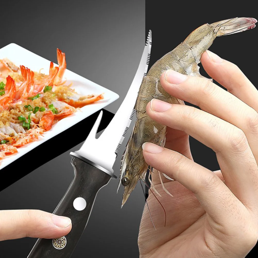 

1PC Stainless Steel Peeler Kitchen Seafood Tool Shrimp Line Remover Cleaning Easy Use Home Restaurant Gadgets