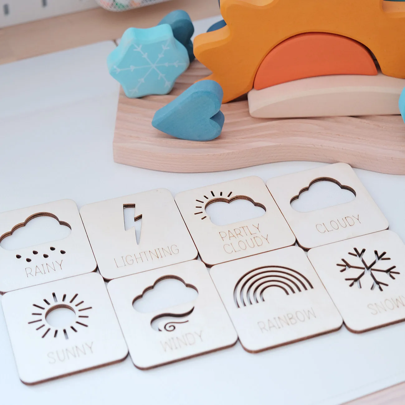 Baby Wooden Painting Template Toys Weather Intelligence Cognitive Pating Wooden Toys Early Educational Toys For Kids Gifts