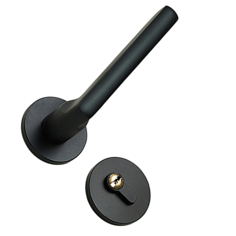 Upgraded Interior Door Lock Set with Noise-Free Mechanism and Robust Manganese Steel Handle for Standard Indoor Doors
