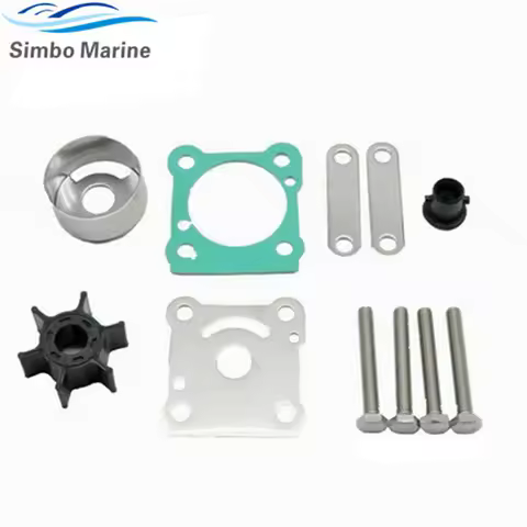 6G1-W0078-00 Water Pump Impeller Service Kit For Yamaha 2 Stroke 6 8 HP Outboard 6G1-W0078-01 6G1-W0078-A1 6N0-W0078-A0
